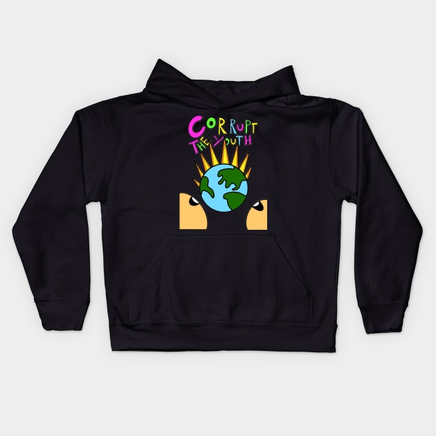 Corrupt The Youth “Global Warming” Kids Hoodie by Second Wave Apparel